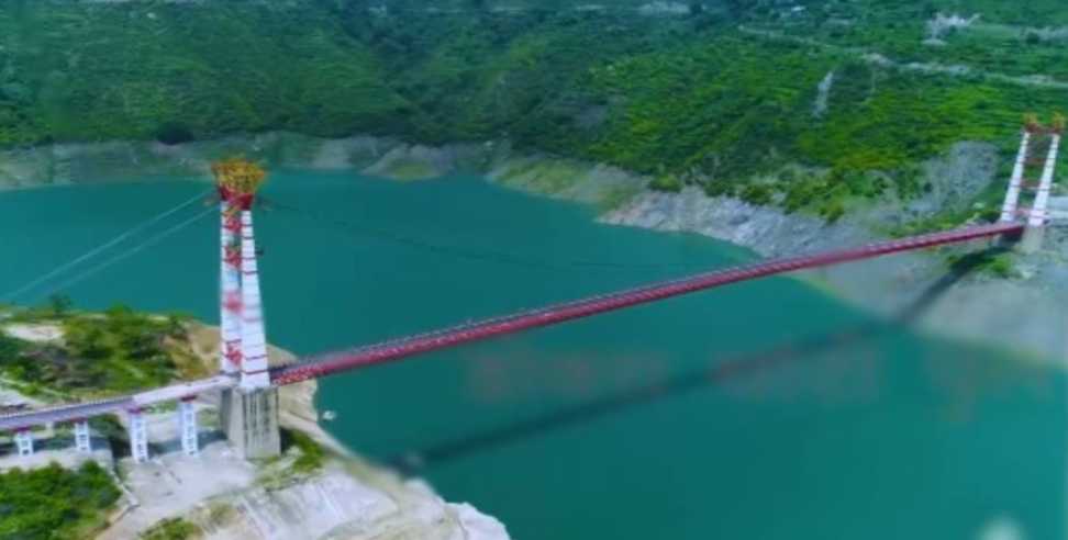 Tehri garhwal news: Load testing in dobra chanti bridge