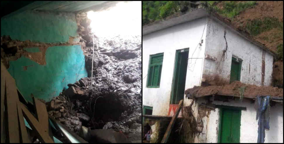 उत्तराखंड न्यूज: almora house collapsed several feared trapped