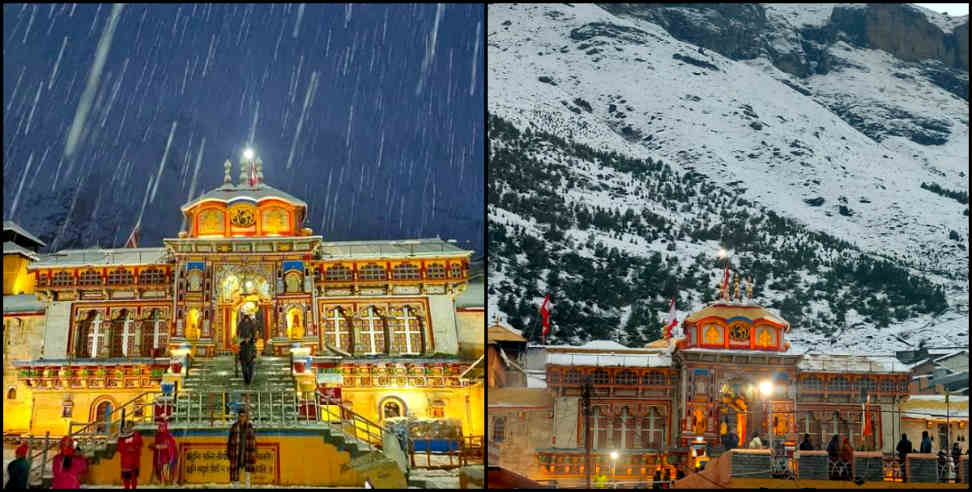 Chardham yatra: snowfall in chardham of uttarakhand latest images