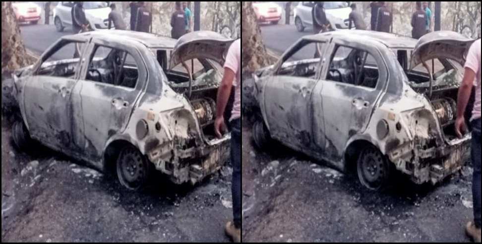 almora dhaspad swift car collide: Swift car collided with hill in Almora 4 SSB jawans injured
