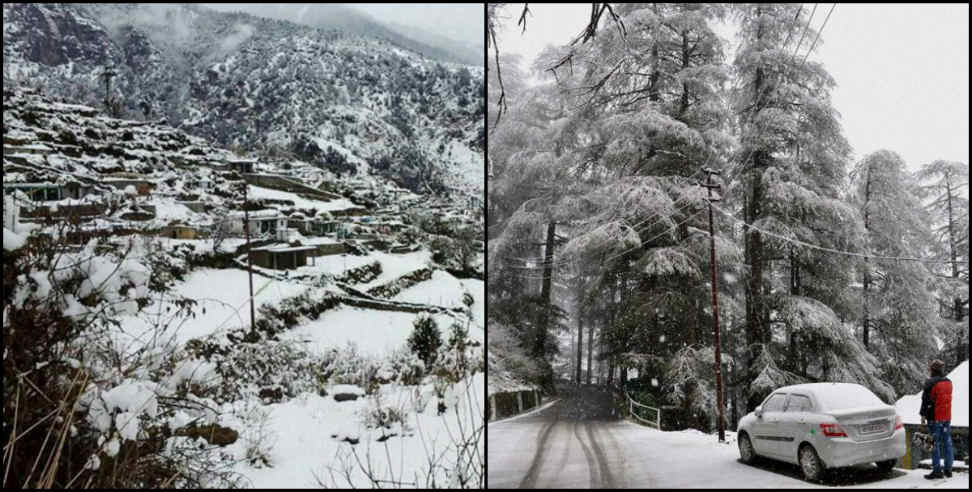 Rain alert: Heavy snowfall alert in Uttarakhand