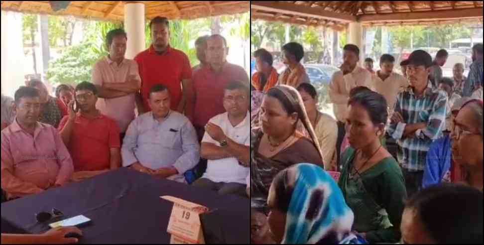 BJP Leader beaten by Police: BJP leader Naveen Rana beaten up in Khatima