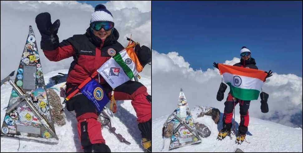 Uttarkashi Anamika Bisht: Anamika Bisht climbs Mount Elbrus