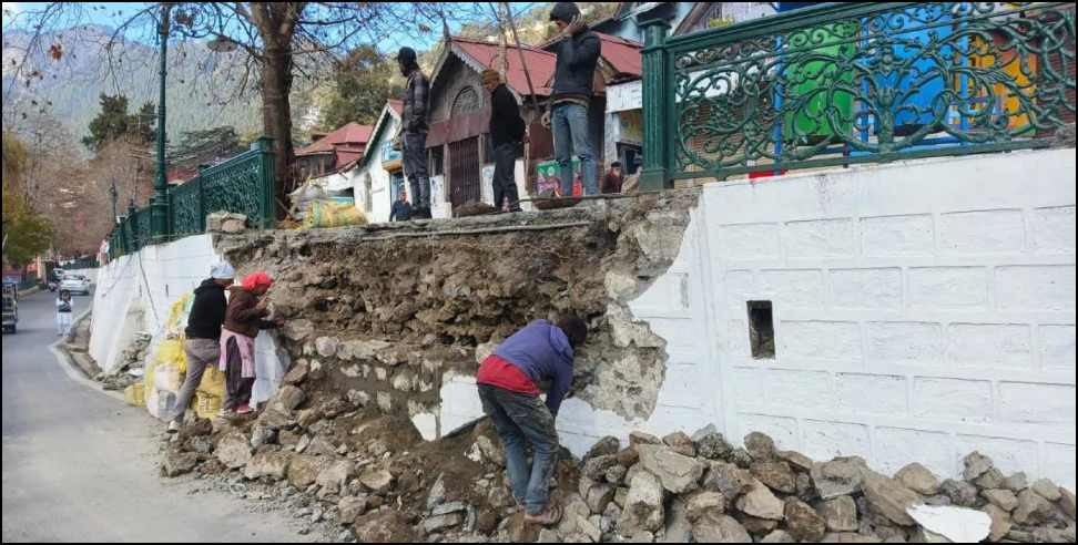 Nainital Mall Road landslide: Nainital Mall Road landslide
