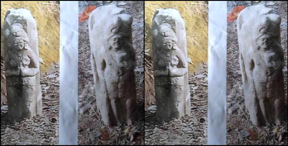 Champawat Byandhura Ancient Sculptures: Two ancient idols found in Byandhura temple of Champawat