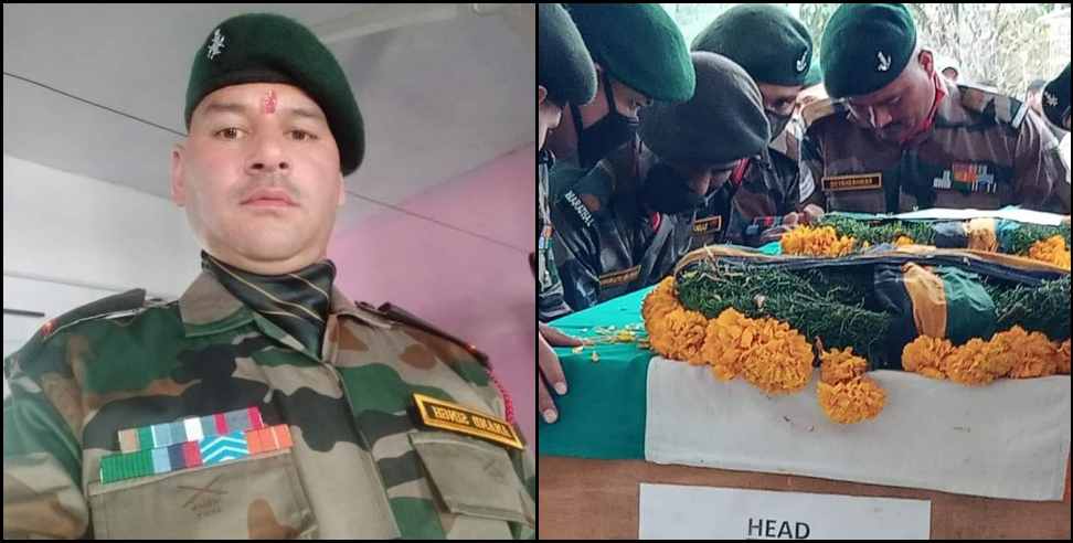 Garhwal rifle subedar Anand singh: Garhwal rifle subedar Anand singh died due to heart attack