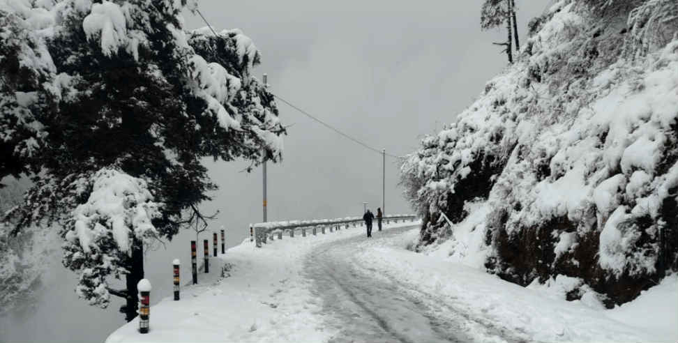 उत्तराखड में बर्फबारी बारिश: Rainfall and snowfall may occur in Uttarakhand for next 24 hours