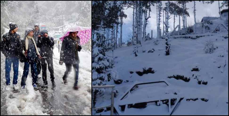 auli latest snowfall: Latest Snowfall In Auli Chamoli