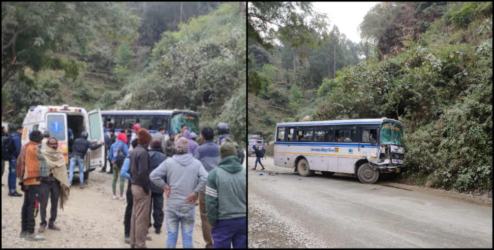 Tehri: Two buses collided in tehri