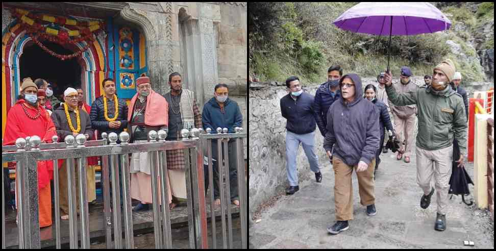 Kedarnath mangesh ghildiyal: Bhaskar khulbe and mangesh ghildiyal in Kedarnath badrinath