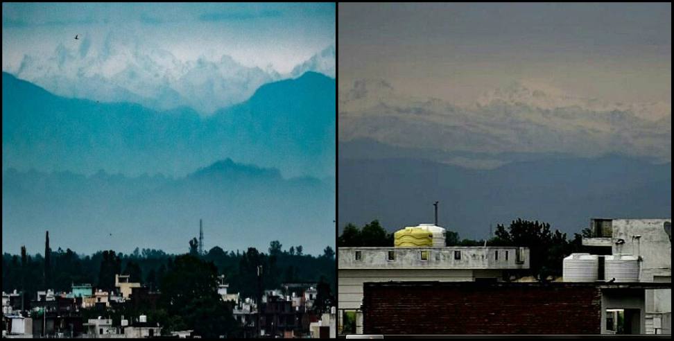 bijnor to nainital: mountain range seen from bijnor to nainital