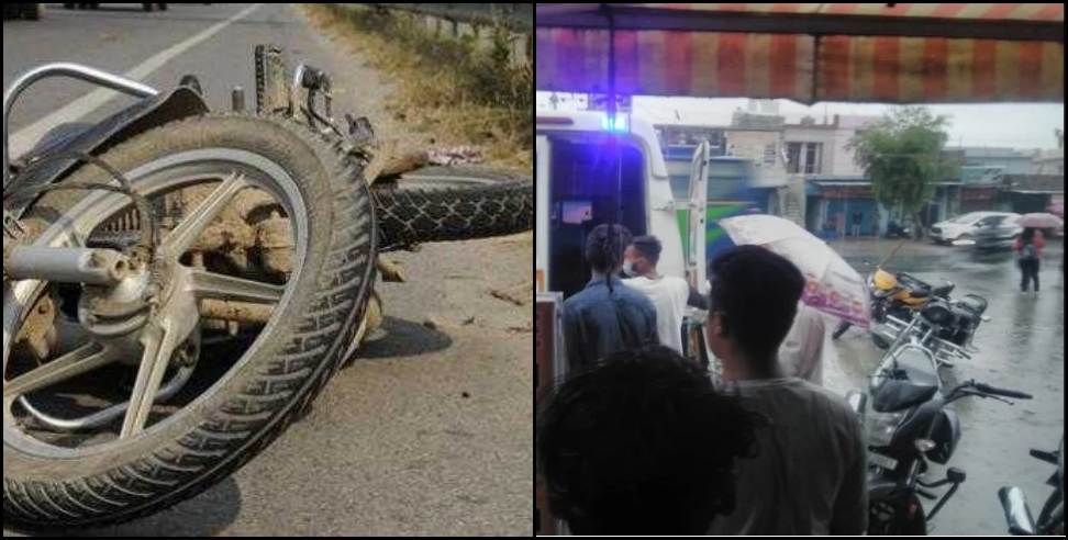 Dehradun News: Truck collided with bike in Selaqui, Dehradun