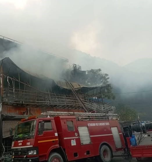 Fire caused by a short circuit