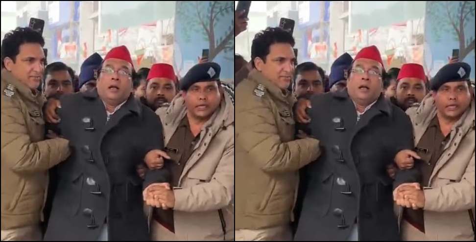 SP candidate arrested: SP candidate arrested for attempting self immolation