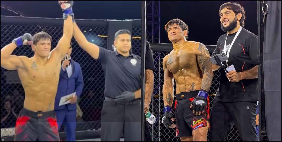 Angad Bisht MMA: Angad Bisht Wins MMA Fight in Arunachal Pradesh