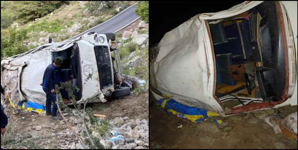 gangotri highway Tempo traveler hadsa: Tempo traveler fell into deep gorge on Gangotri National Highway