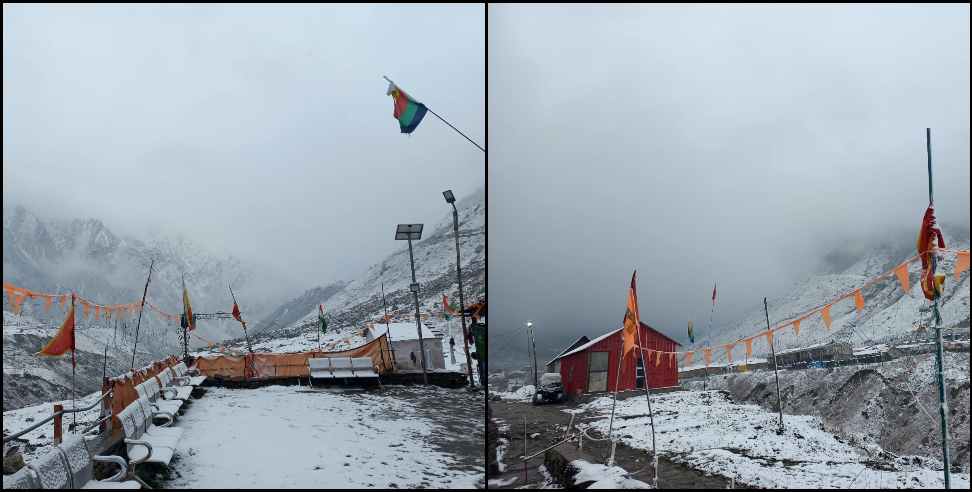 kedarnath rain snowfall video: Latest  Snowfall in Kedarnath Videos and Photos