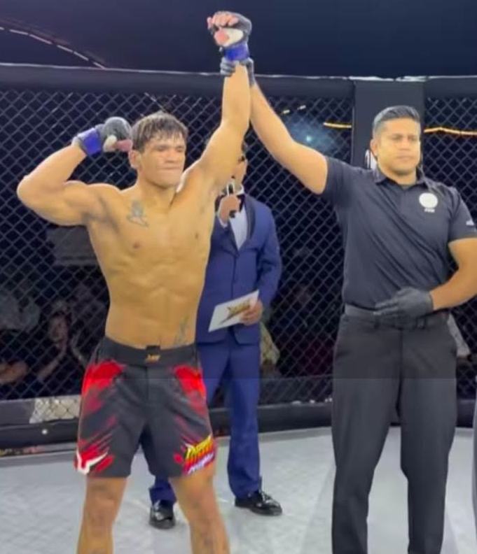 Angad Bisht Wins MMA Fight in Arunachal Pradesh