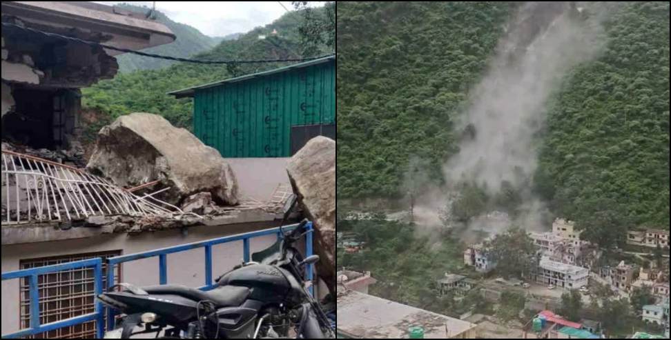 landslide in Devprayag: Terrible landslide in Devprayag