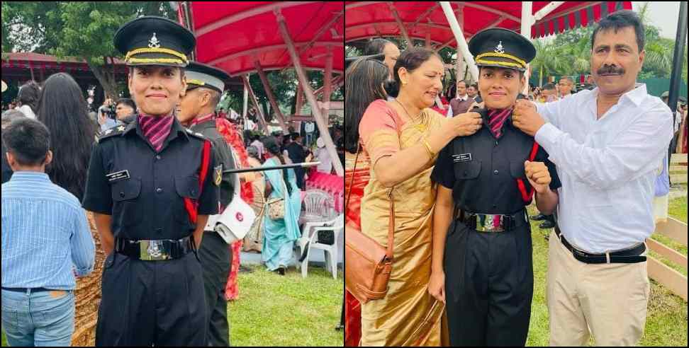 pauri garhwal srishti chauhan army officer: Pauri Garhwal Srishti Chauhan became army officer