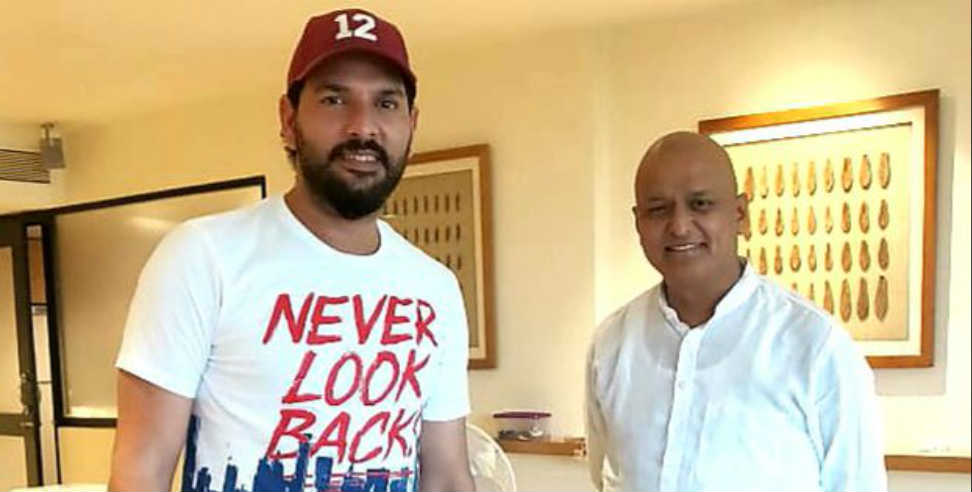 mp anil baluni: Yuvraj singh meets bjp rajya sabha mp anil baluni