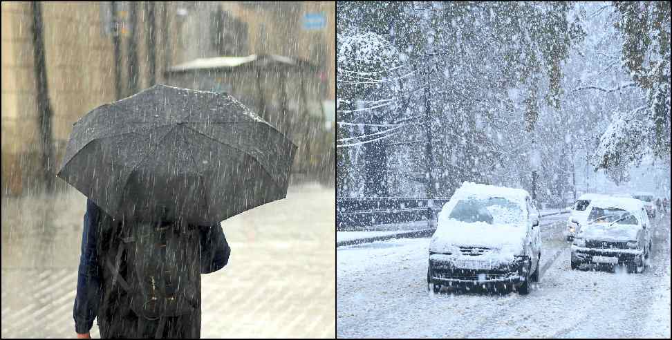 Rain alert uttarakhand: Rain and snowfall expected in uttarakhand