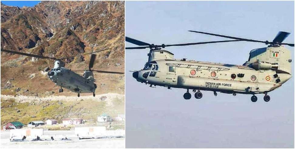 chinook helicopter kedarnath: Chinook Helicopter in Kedarnath