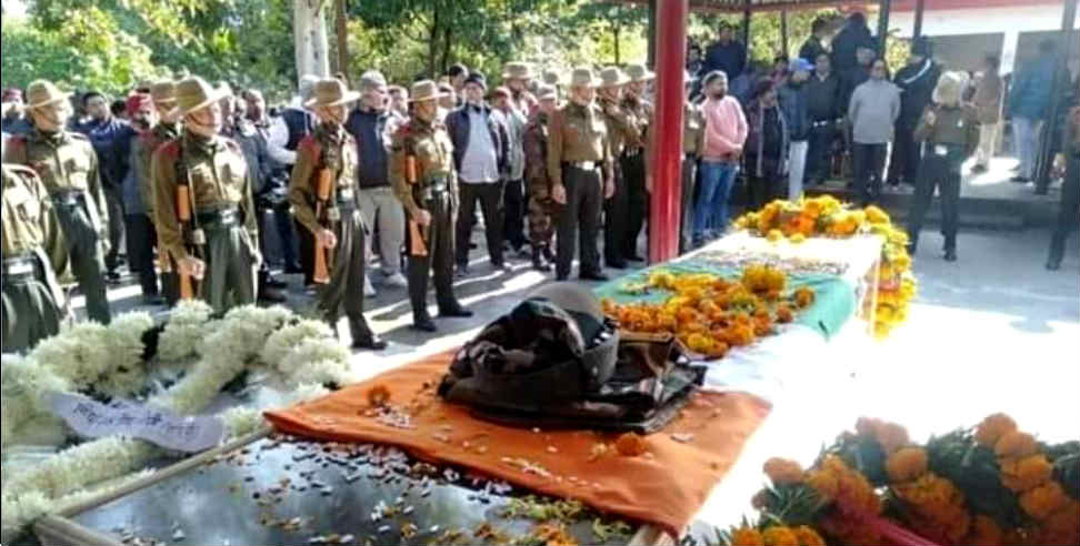 Martyr funeral: Martyr subedar funeral in Dehradun