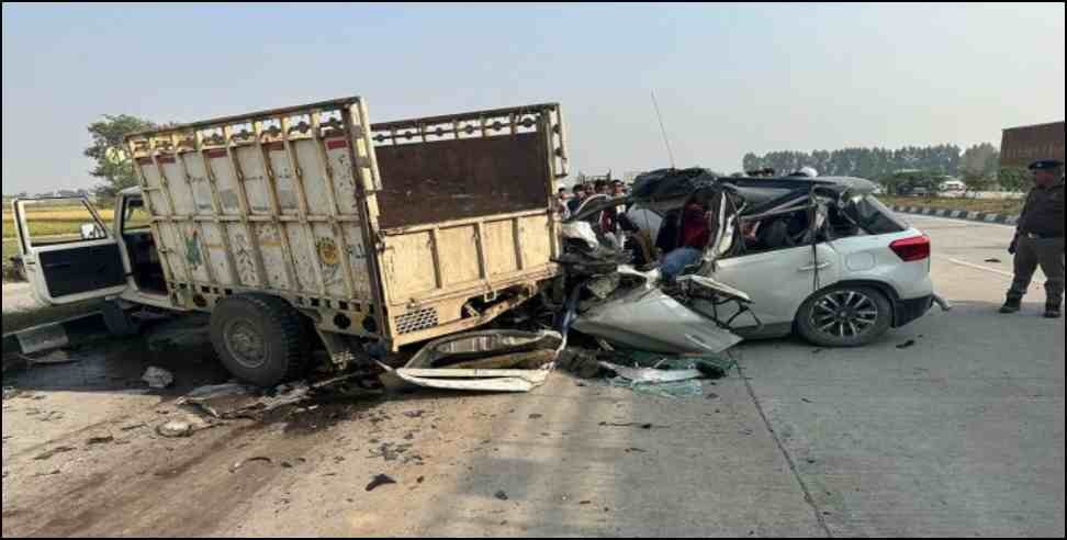 Bajpur vehicle collision: Collision of two vehicles in Udham Singh Nagar Bazpur