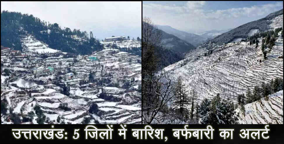 उत्तराखंड: Rain snowfall and hailstorm forecast for uttarakhand