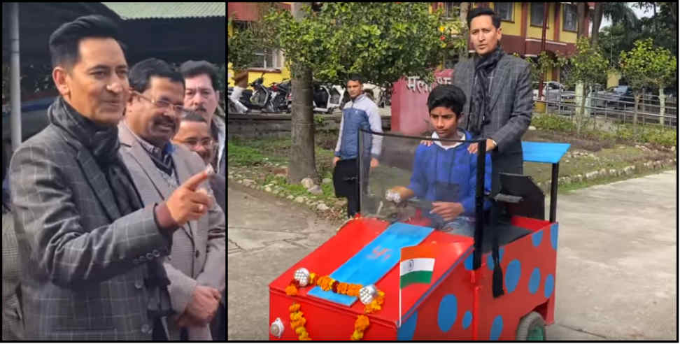 IAS दीपक रावत: Uttarakhand 13 year old child kanhaiya made electric car