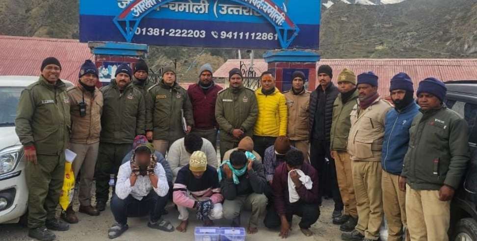 Badrinath Dham: 8 accused of Pushpa gang arrested in Badrinath
