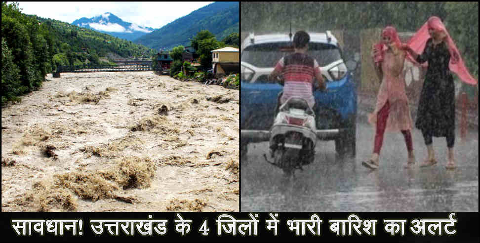 Uttarakhand weather: Heavy rain alert in four districts of uttarakhand