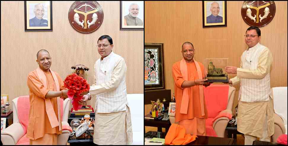 Parisampatti vivad up uttarakhand: CM yogi Adityanath and pushkar singh dhami meet over parisampatti vivad