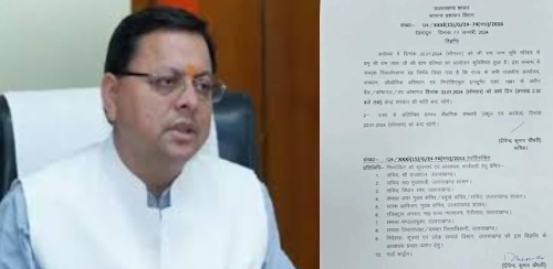 uttarakhand Government office holiday 22 January : Half day holiday in government offices