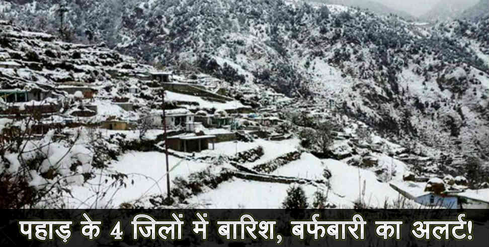 उत्तराखंड न्यूज: snow fall in uttarakhand met department report