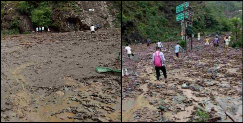 dehradun maldevta rain: Debris in Dehradun Maldevta