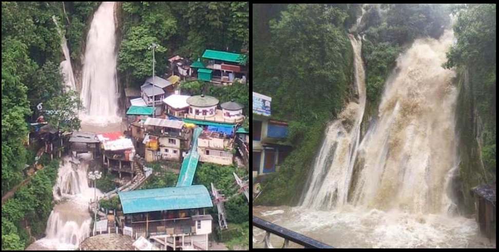 Kempty Falls Surge: Kempty Fall in spate due to heavy rain