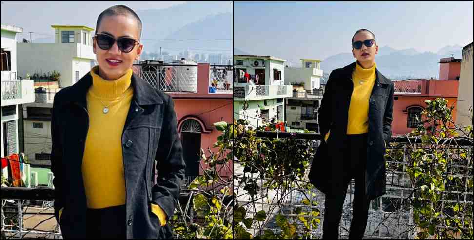 reena shahi hair donation : uttarakhand Reena Shahi donated her hair for cancer patient