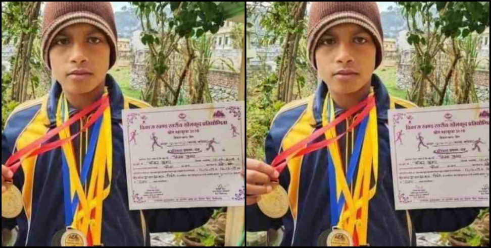 Pithoragarh: Vijay won gold medal in 60m running