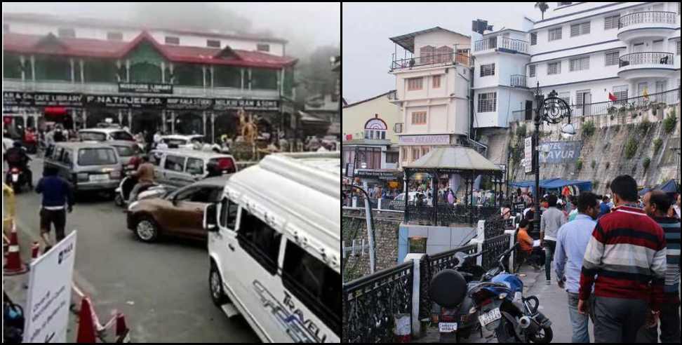 Mussoorie  Shuttle service new parking: Shuttle service started in Mussoorie no entry of heavy vehicles