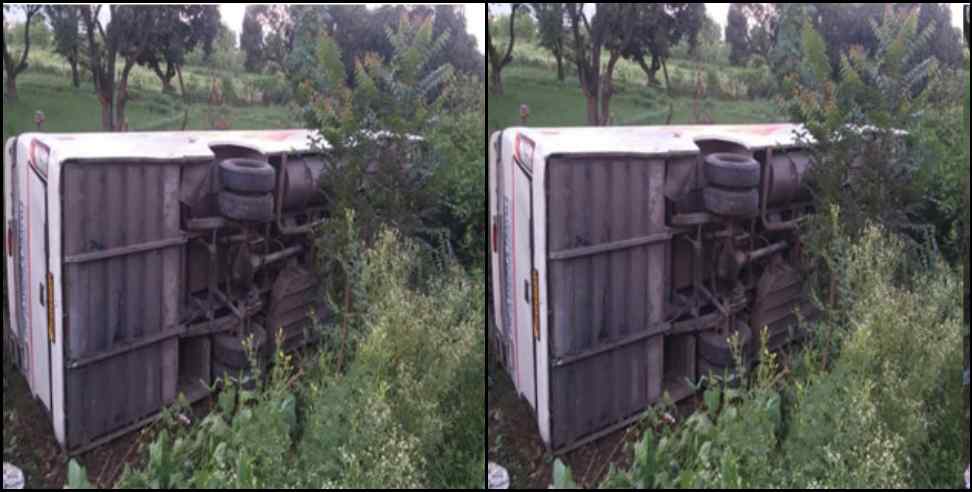 rishikesh haridwar route bus hadsa: Bus accident on Rishikesh Haridwar route