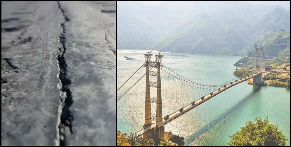 Tehri Garhwal Dobra Chanthi Bridge: Crack in mastic of Dobra Chanthi Bridge