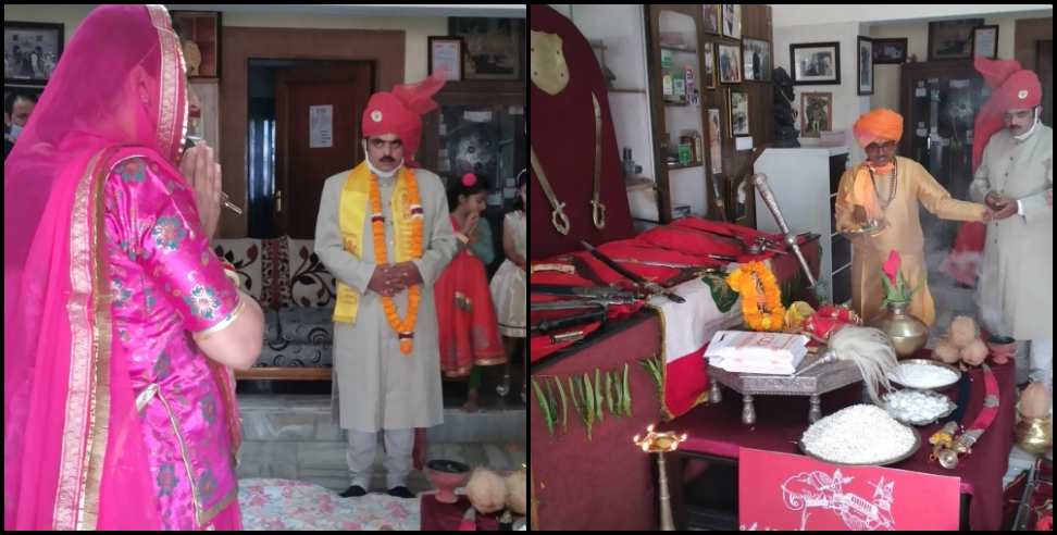 tehri riyasat shstra pooja : tehri garhwal princely state 3 october shastra pooja