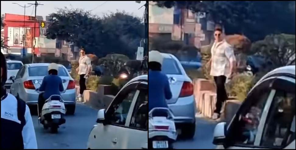 akshay kumar: Akshay Kumar in Dehradun Rajpur Road