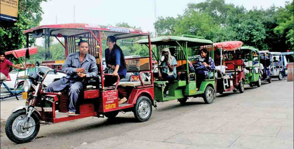e rickshaw trial in Srinagar garhwal: e rickshaw trial in Srinagar garhwal