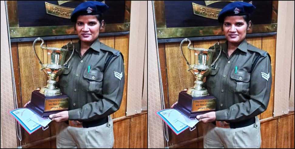 Uttarakhand police: Uttarakhand police women constable Susana rani got second prize in debate competition