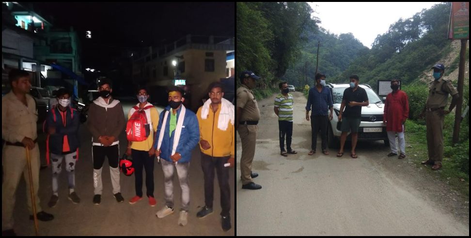 Police took action against 40 people in rudraprayag