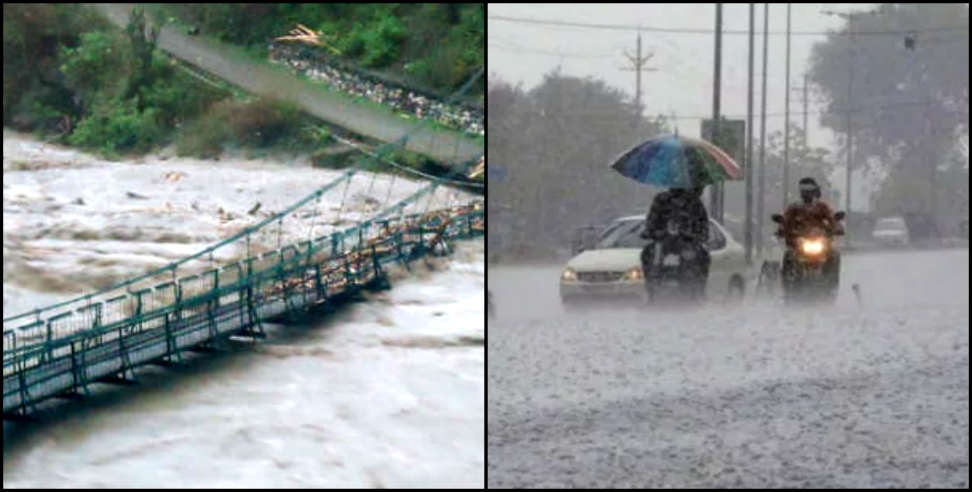 उत्तराखंड न्यूज: rain alert in uttarakhand five districts