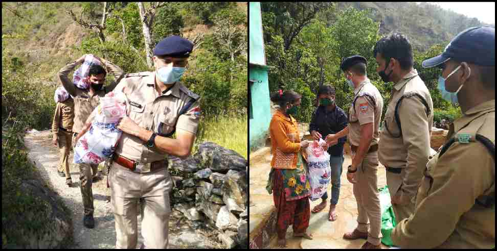 Almora News: Almora police helping people during lockdown